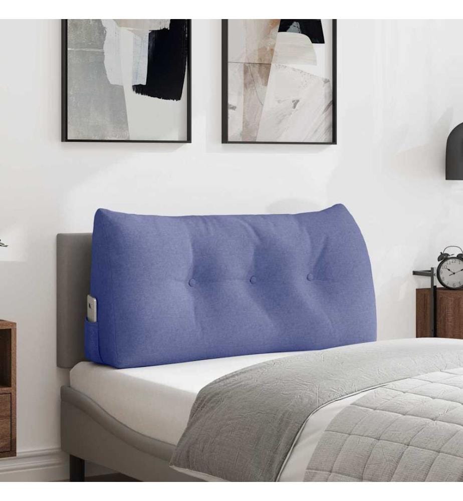 Coussin de Dos Bleu denim 100 x 24 x 50 cm tissu