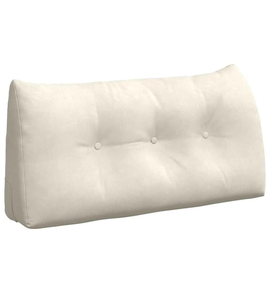 Coussin de Dos Crème 100 x 24 x 50 cm Velours