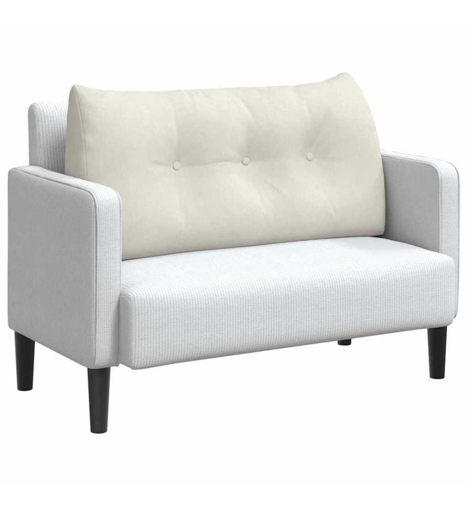 Coussin de Dos Crème 100 x 24 x 50 cm Velours