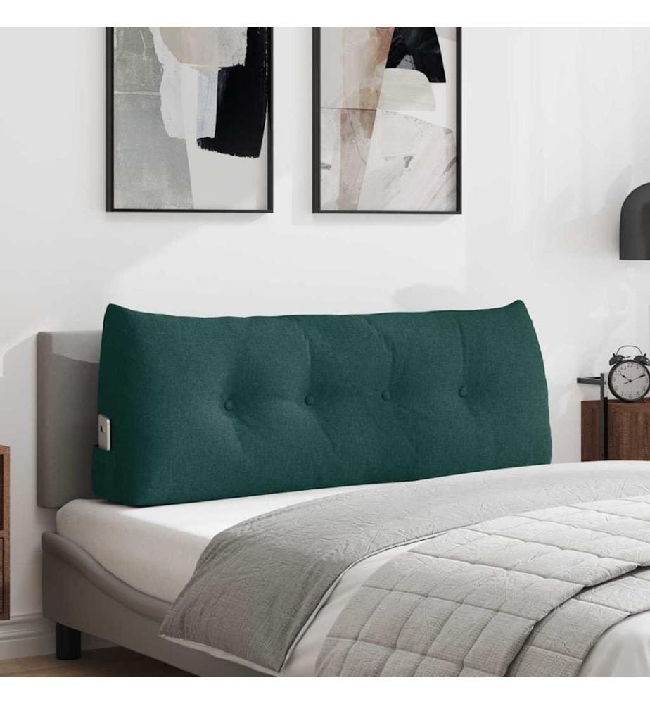 Coussin de Dos Vert foncé 120 x 24 x 50 cm tissu