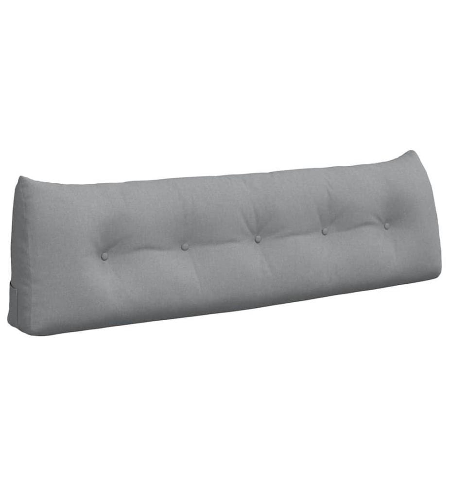 Coussin de Dos Gris clair 160 x 24 x 50 cm tissu