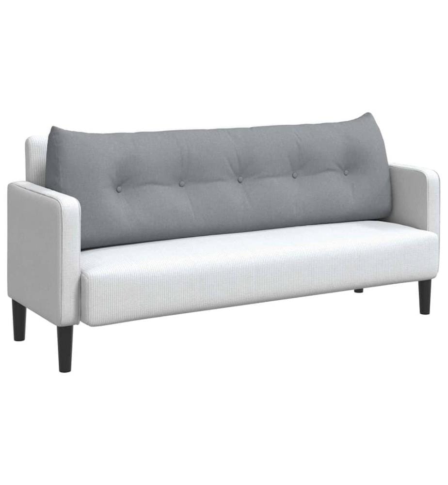 Coussin de Dos Gris clair 160 x 24 x 50 cm tissu