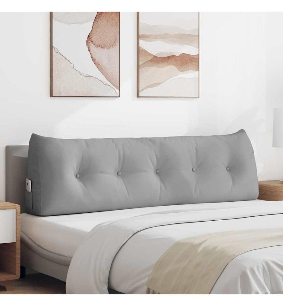 Coussin de Dos Gris nuage 160 x 24 x 50 cm tissu
