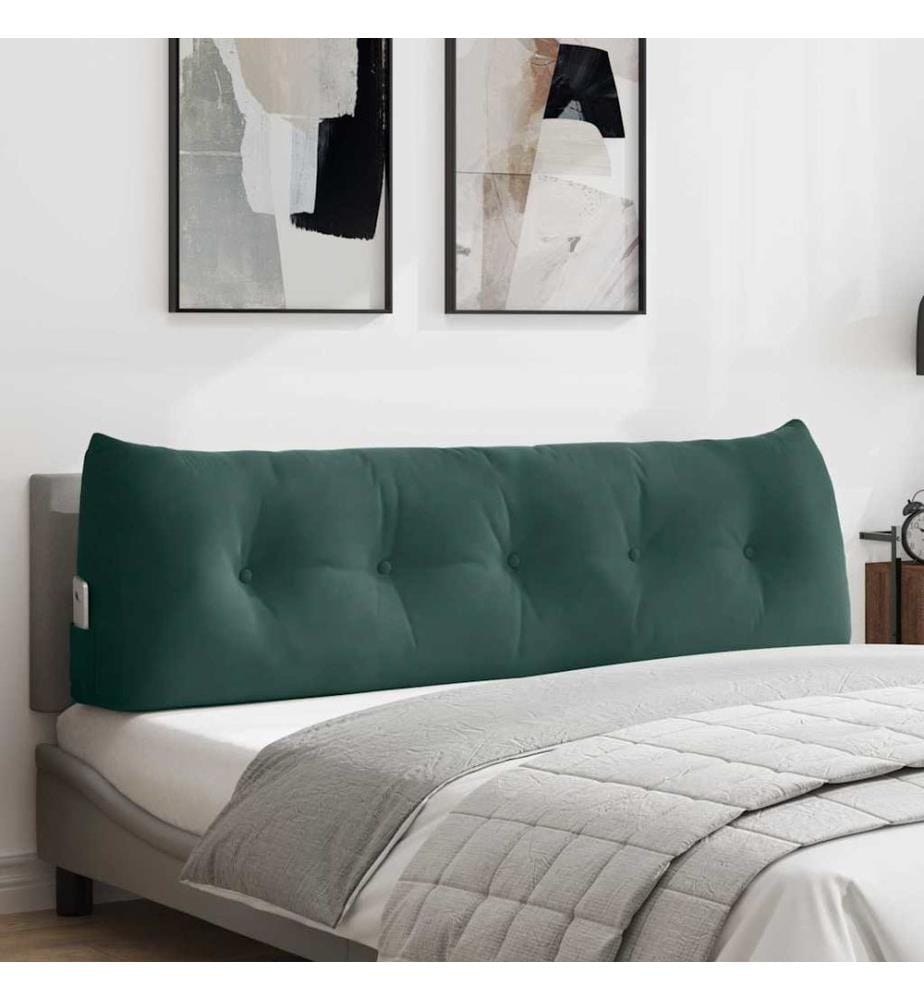 Coussin de Dos Vert foncé 160 x 24 x 50 cm Velours