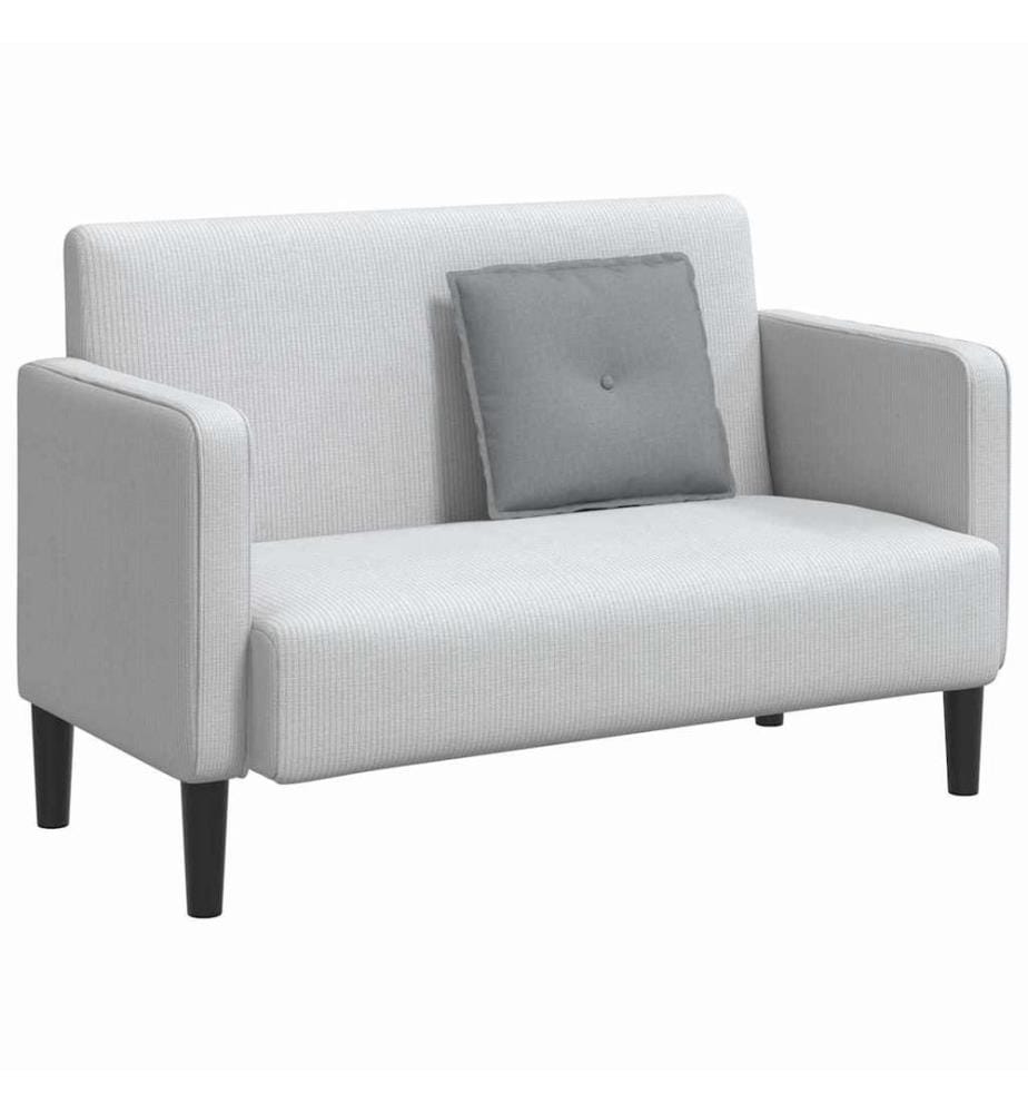 Rücken Kissen Hellgrau 50 x 19 x 45 cm Stoff