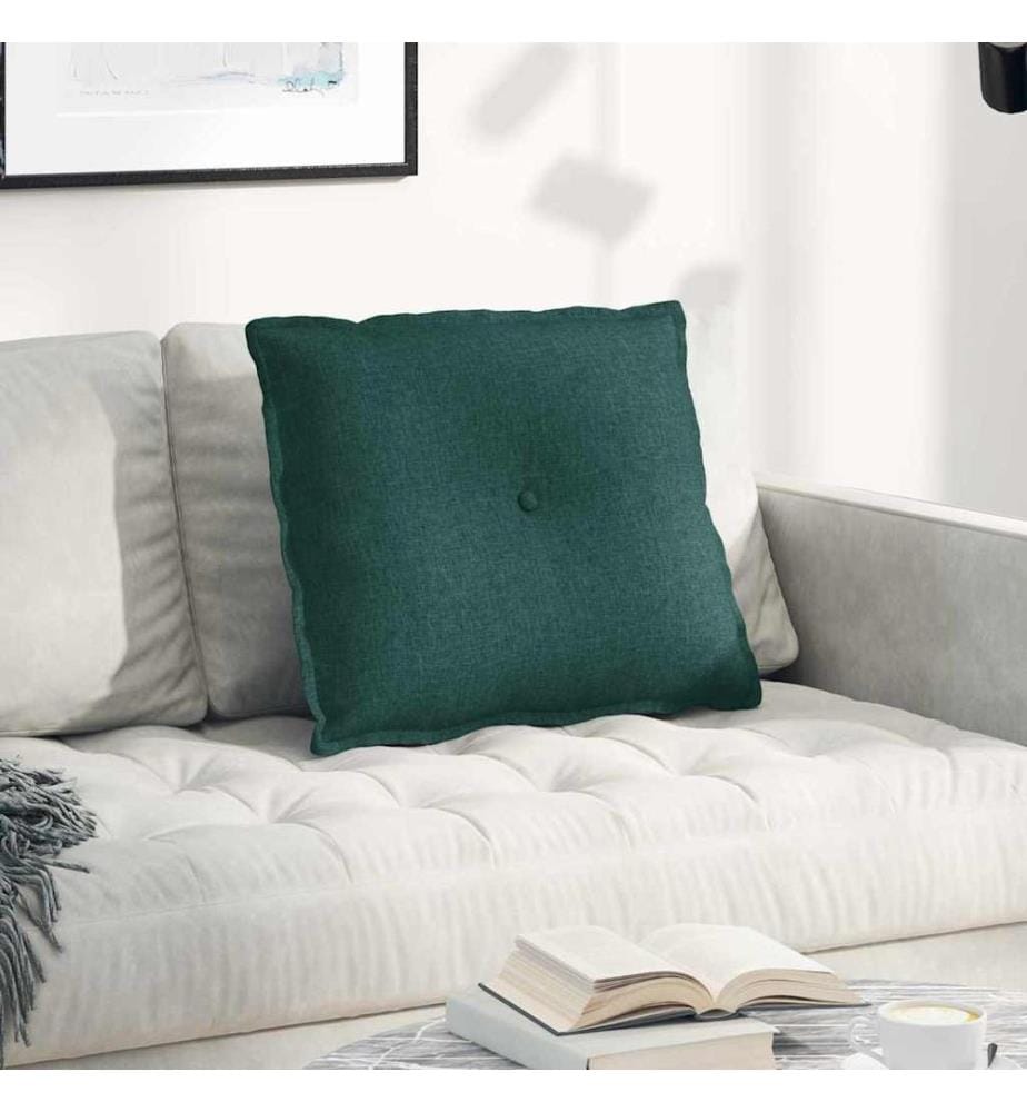 Coussin de Dos Vert foncé 60 x 19 x 50 cm tissu