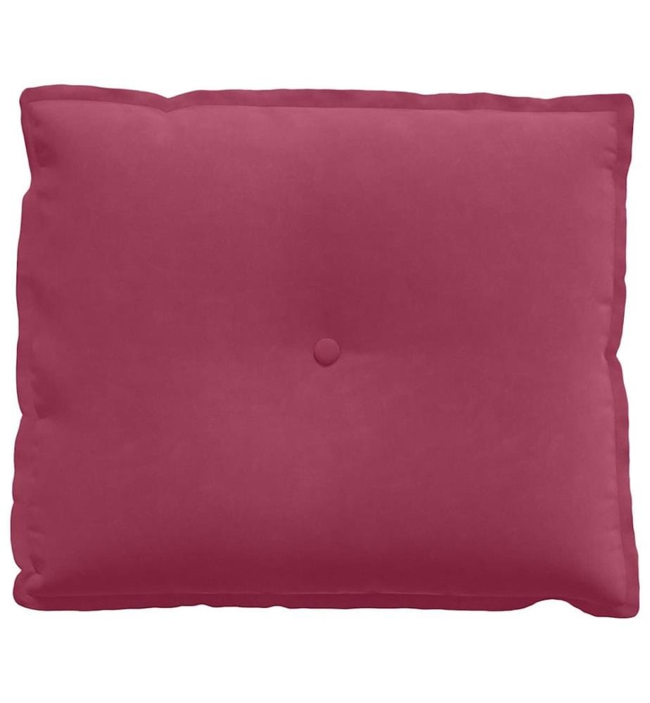 Coussin de Dos Bordeaux 60 x 50 cm Tissu en velours côtelé