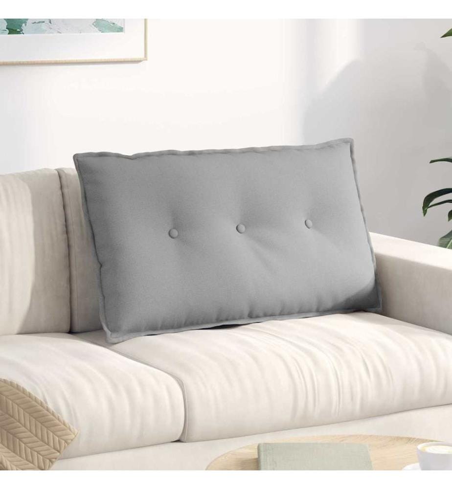 Coussin de Dos Gris nuage 80 x 19 x 50 cm tissu