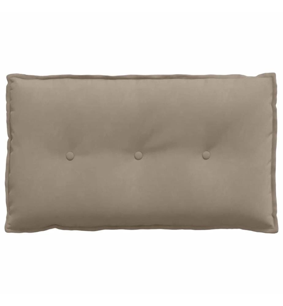 Coussin de Dos Taupe 80 x 50 cm Tissu en microfibre