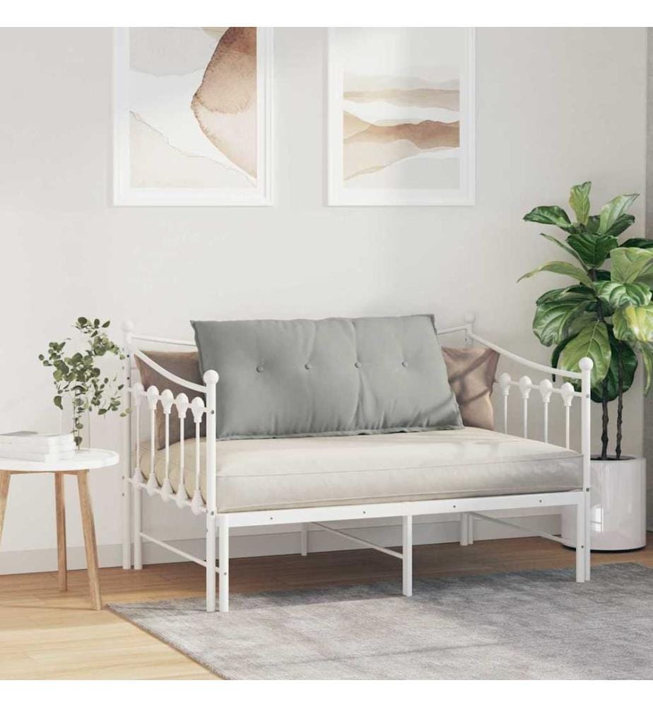 Rücken Kissen Hellgrau 100 x 50 cm Mikrofaserstoff