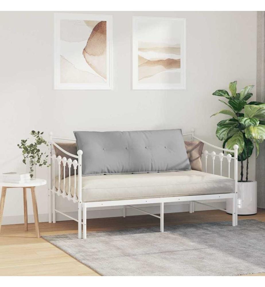 Coussin de Dos Gris nuage 120 x 19 x 50 cm tissu