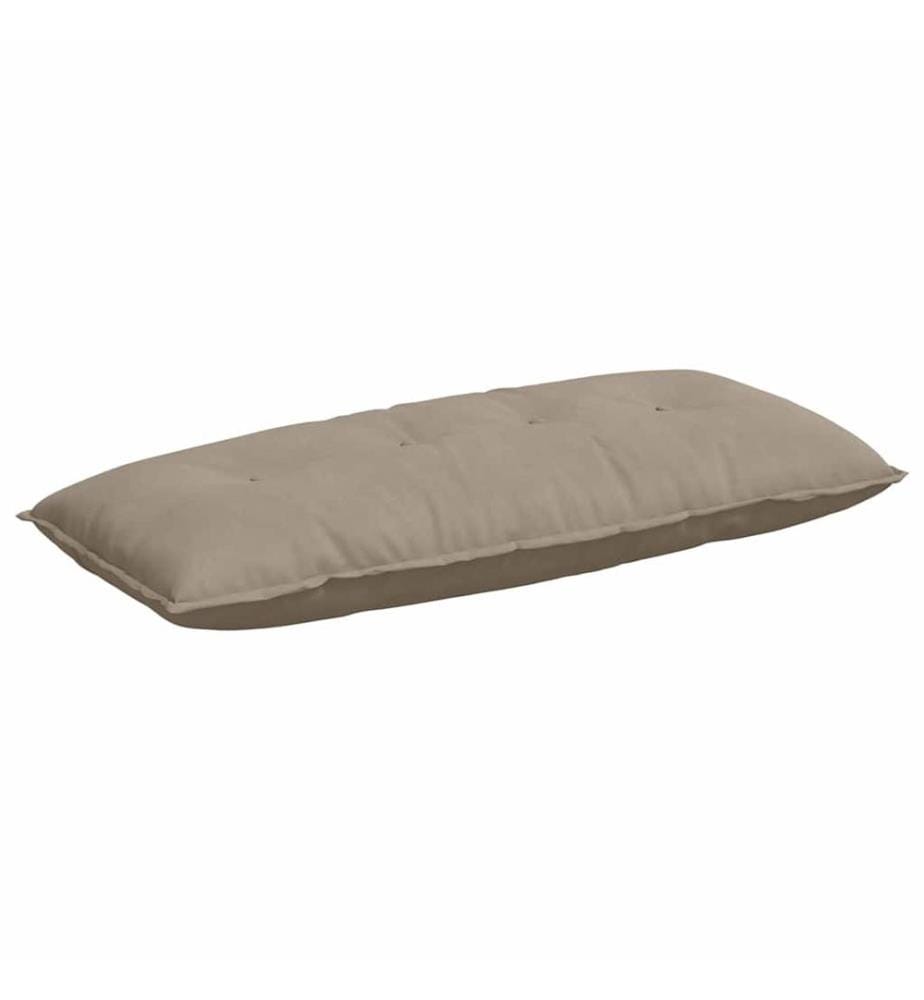 Coussin de Dos Taupe 120 x 50 cm Tissu en microfibre