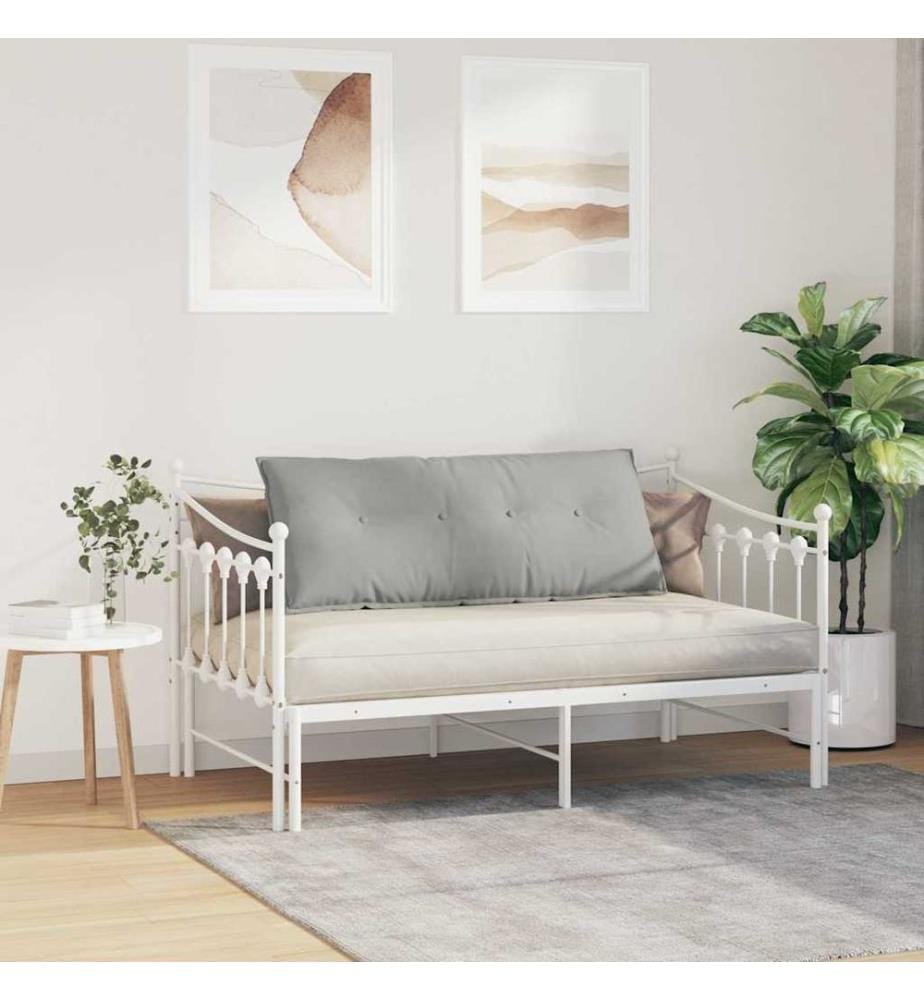Rücken Kissen Hellgrau 120 x 50 cm Mikrofaserstoff