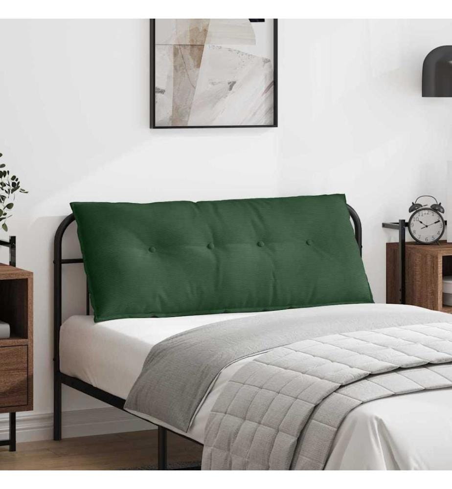 Coussin de Dos Vert Jungle 120 x 50 cm Tissu en velours côtelé