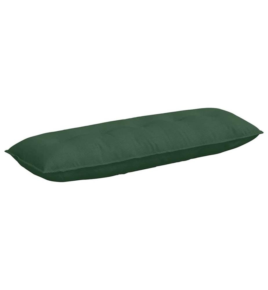 Coussin de Dos Vert Jungle 140 x 50 cm Tissu en velours côtelé