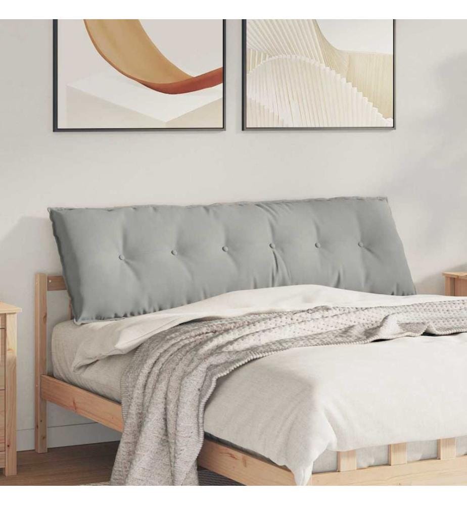 Rücken Kissen Hellgrau 160 x 50 cm Mikrofaserstoff
