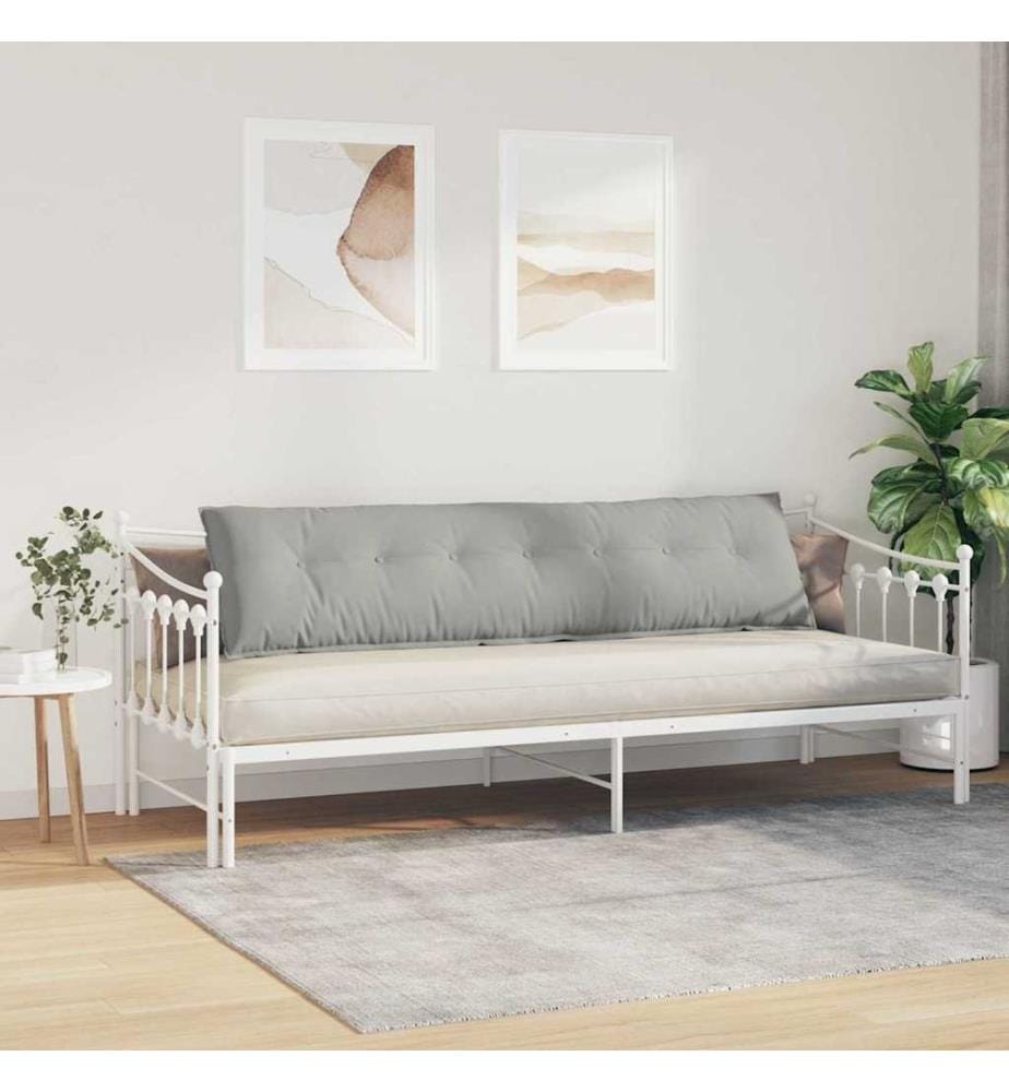 Rücken Kissen Hellgrau 200 x 50 cm Mikrofaserstoff