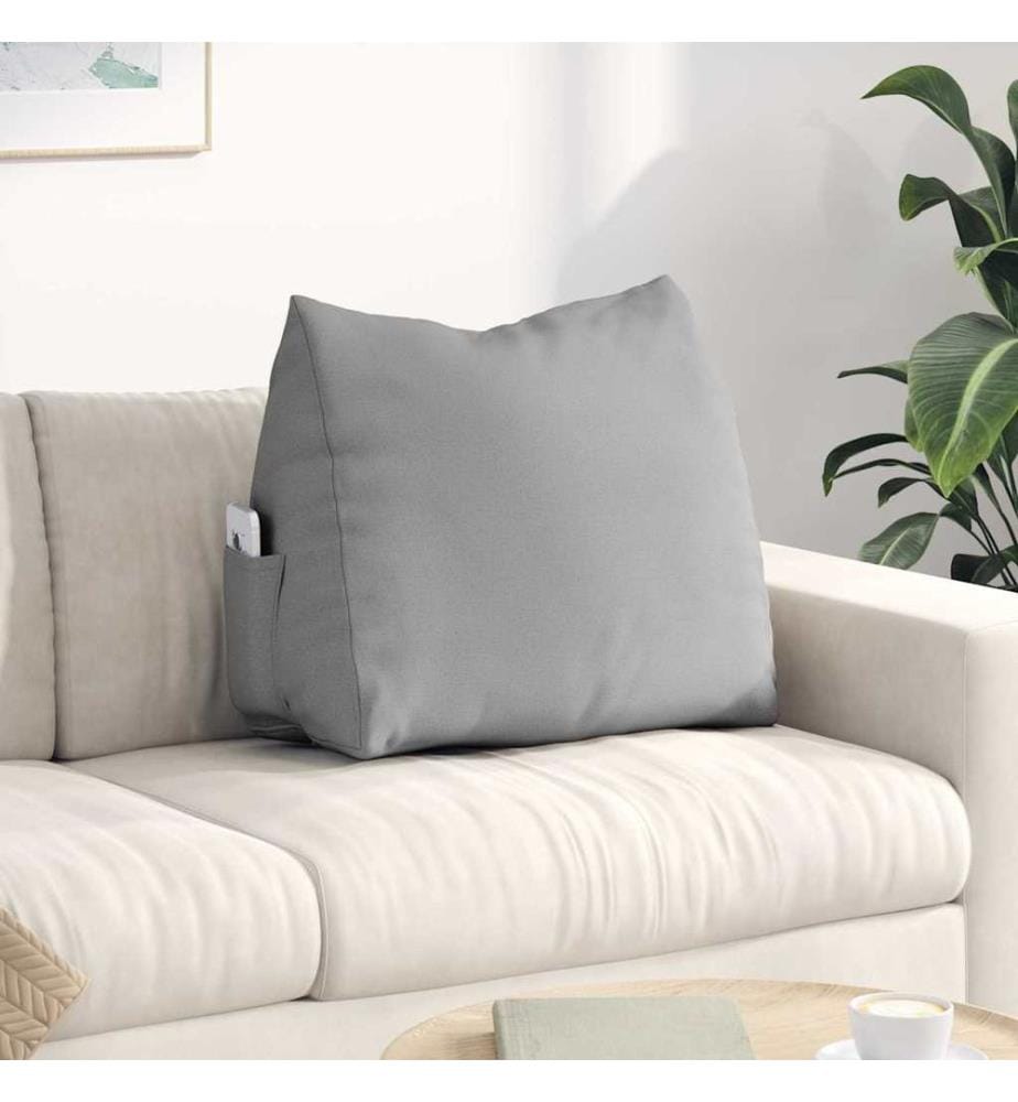 Coussin de Dos Gris nuage 60 x 20 x 50 cm tissu
