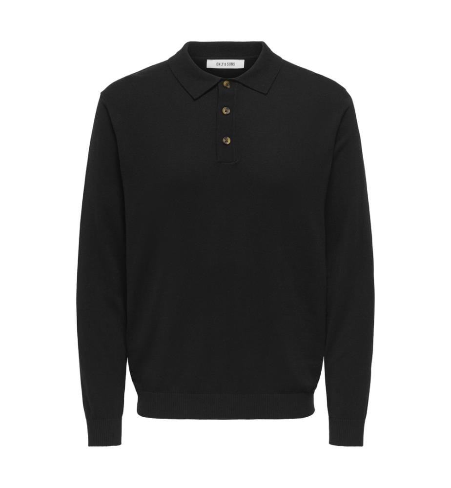 Polo-Shirt aus Mesh - Black