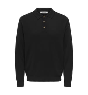 Polo-Shirt aus Mesh - Black