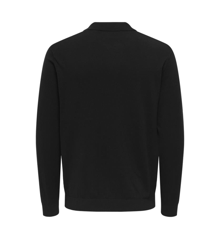 Polo-Shirt aus Mesh - Black