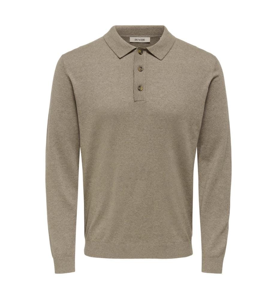 Polo en maille - Desert Taupe Melange