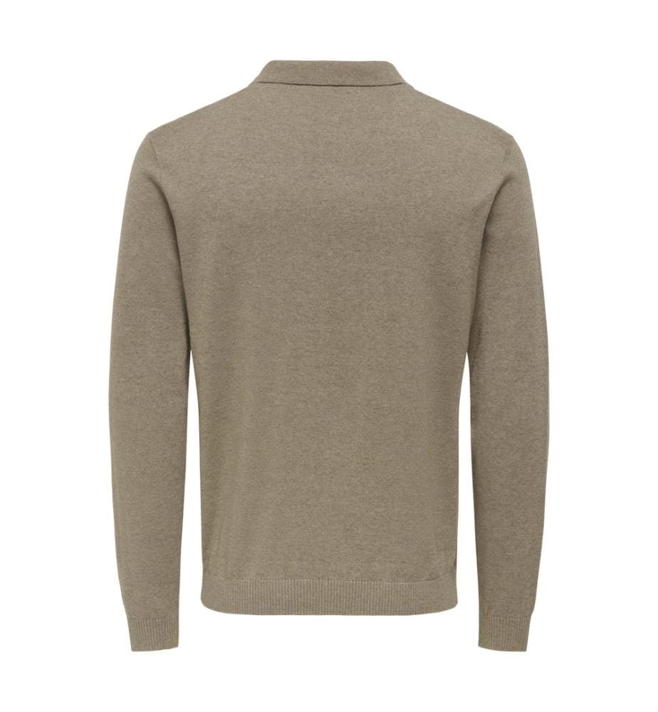 Polo en maille - Desert Taupe Melange