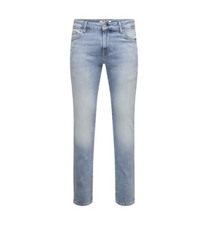 Jeans - hellblauer, verwaschener Denim