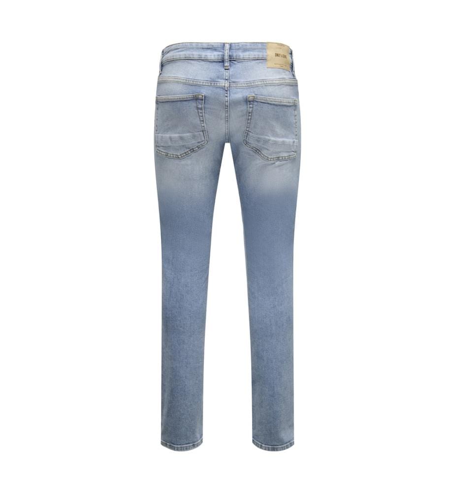 Jeans - hellblauer, verwaschener Denim