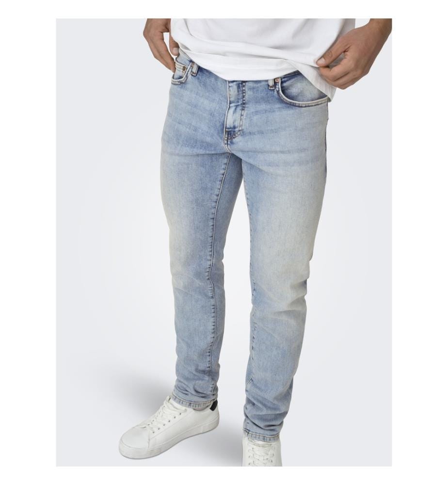 Jeans - hellblauer, verwaschener Denim