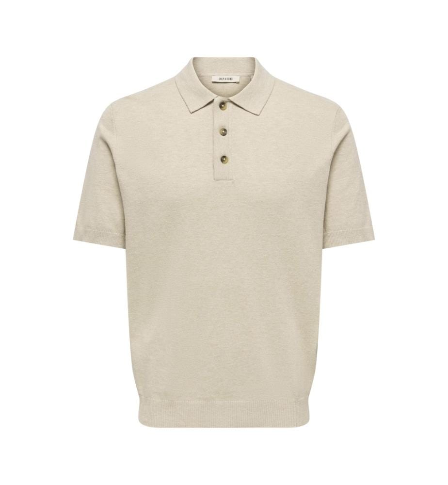 Polo-Shirt aus Mesh - Hafer