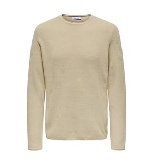 Textured knit jumper - Silver Lining