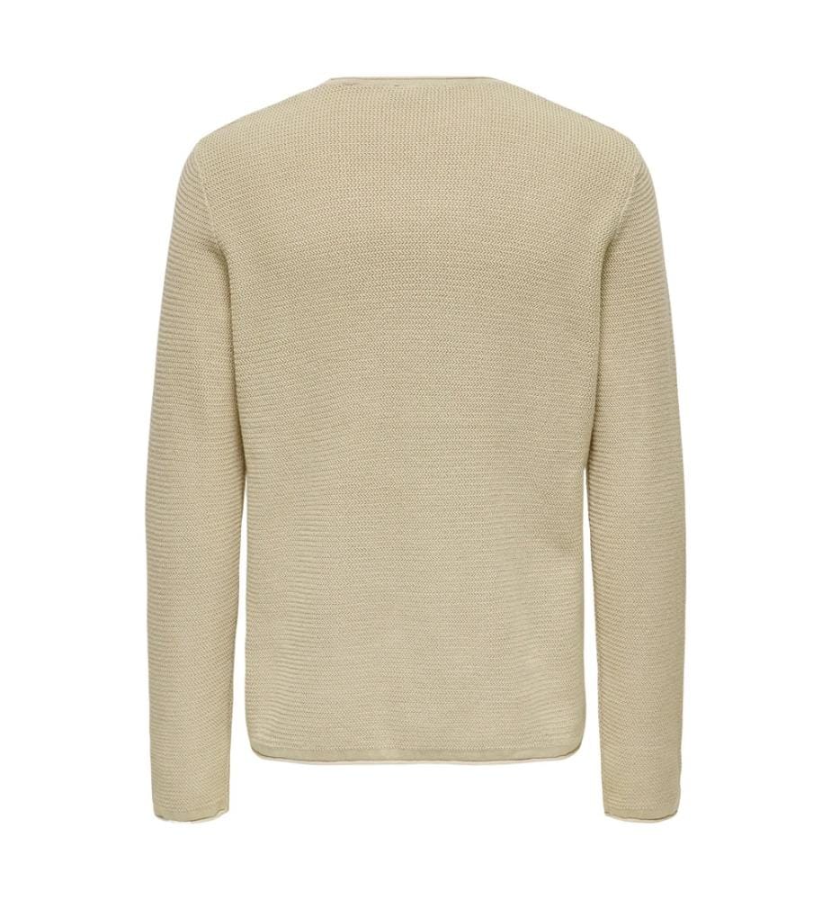 Textured knit jumper - Silver Lining