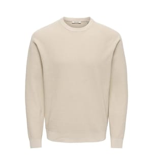 Textured knit jumper - Silver Lining
