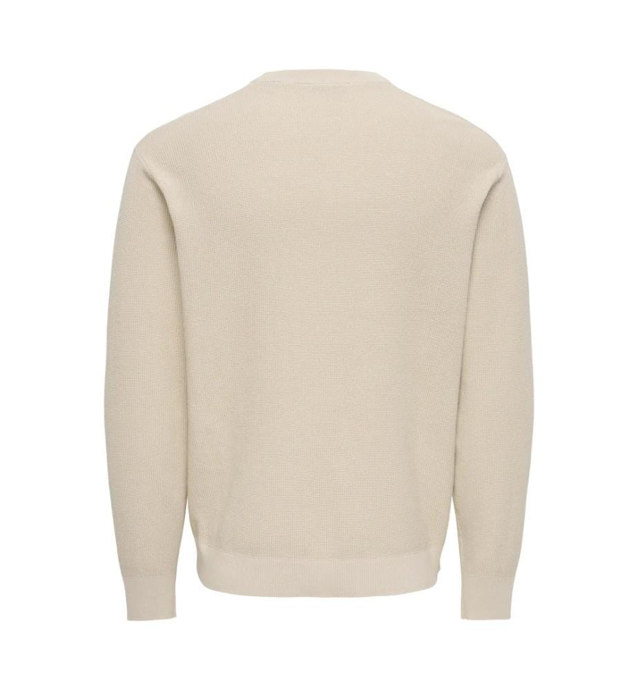 Textured knit jumper - Silver Lining