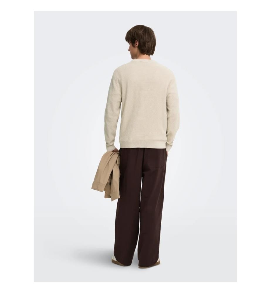 Textured knit jumper - Silver Lining