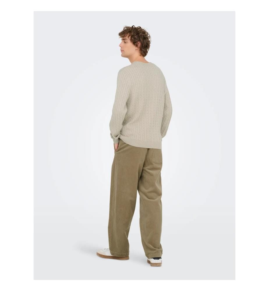 Cable-knit jumper – Oatmeal