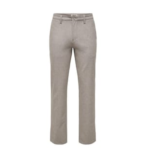 Tapered trousers in textured fabric - Falcon