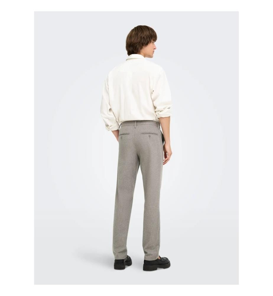 Tapered trousers in textured fabric - Falcon