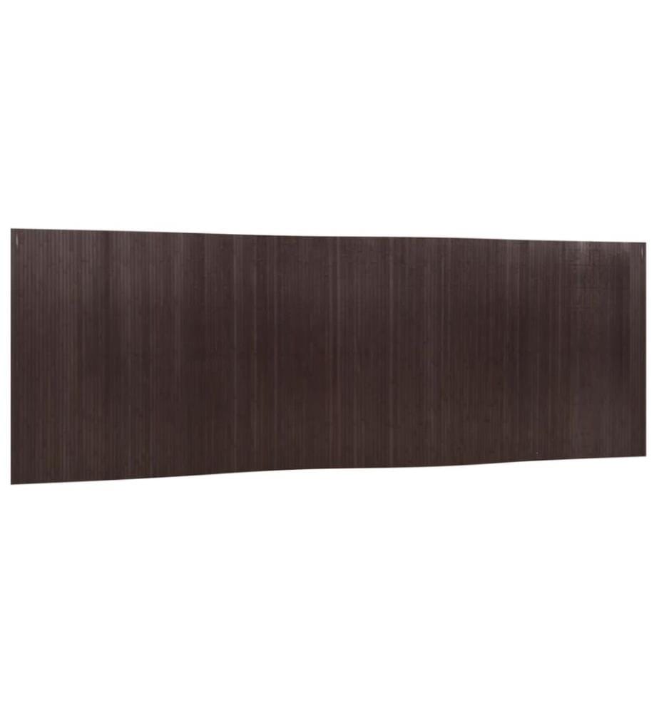 Paravent Dunkelbraun Breite 600 cm Höhe 165 cm Bambus