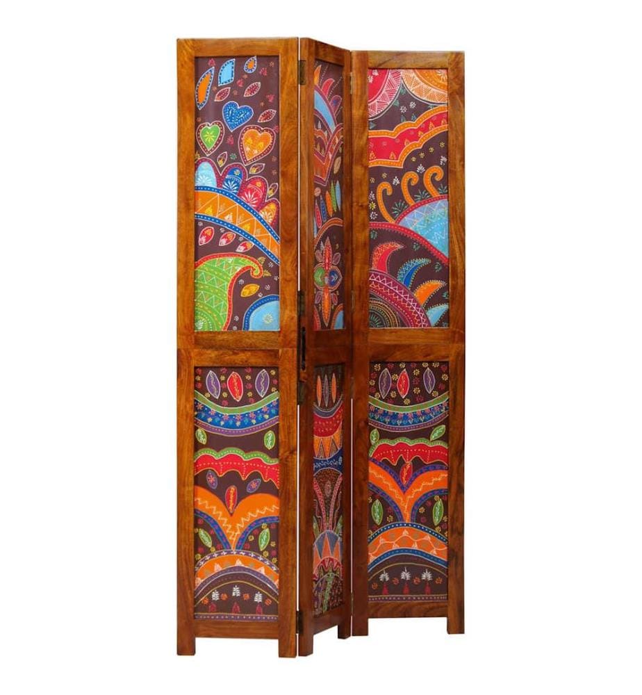 Paravent Marron miel 105 x 1,5 x 180 cm Bois d'Acacia Massif