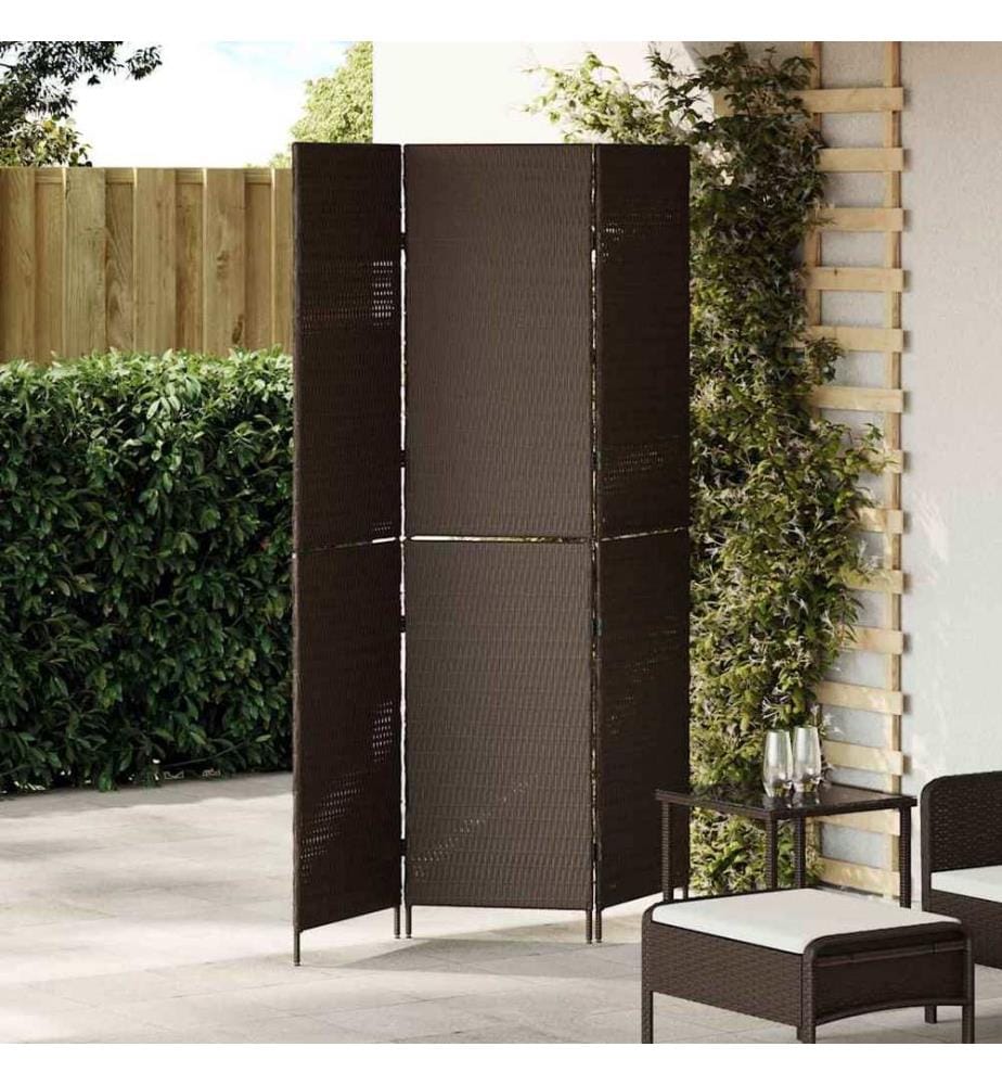 Paravent Marron 146 x 180 cm. polyrotin