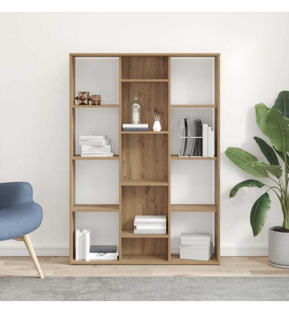 Raumteiler/Bücherregal Artisan-Eiche 100x24x140cm Holzwerkstoff