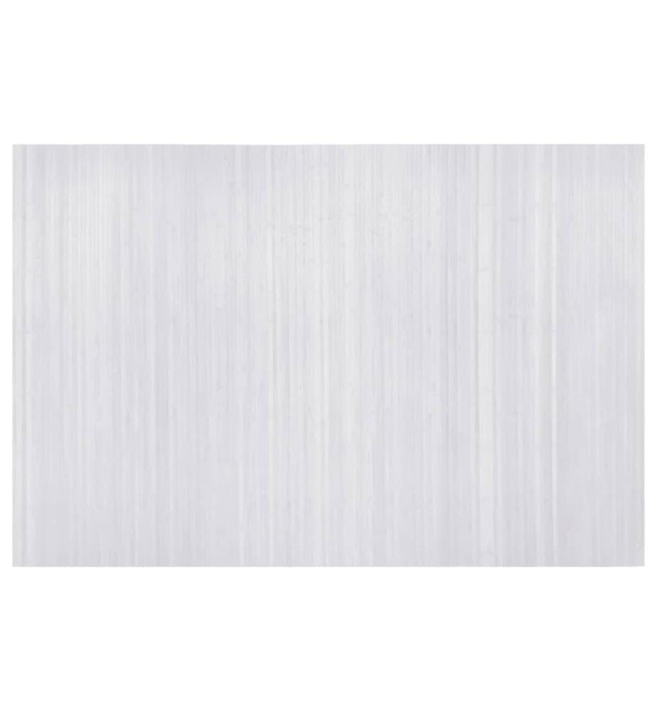 Cloison de séparation bambou blanc largeur 250 cm hauteur 165 cm