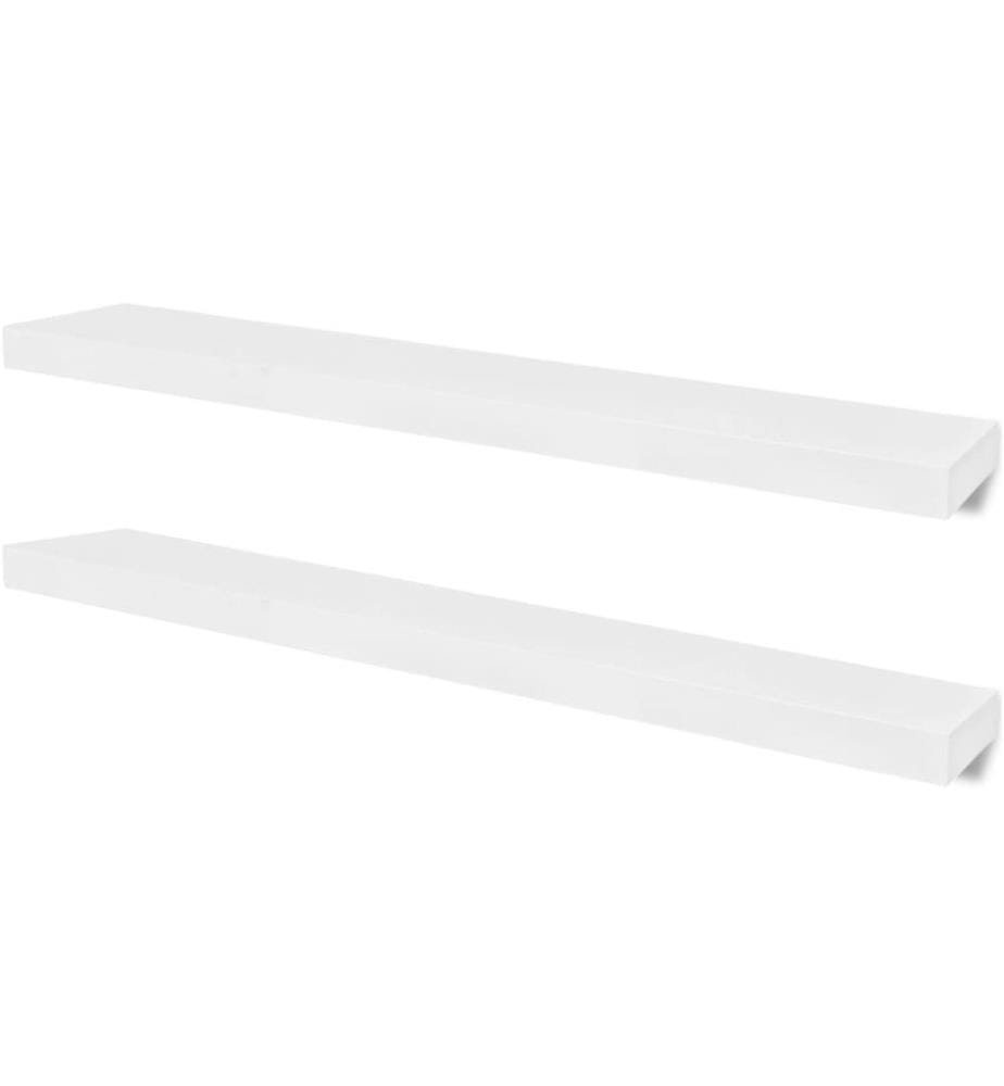 Wandregale 2 Stk. MDF Weiss