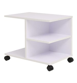 Beistelltisch mit Rollen 50×35×42 cm Weiss