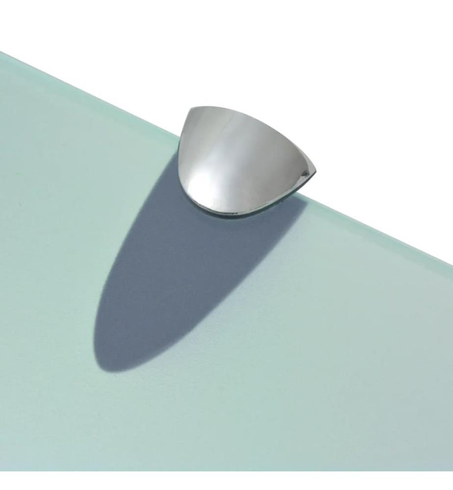 Schweberegale 2 Stk. Glas 80x10 cm 8 mm