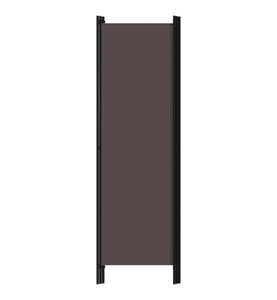 3-tlg. Raumteiler Anthrazit 150x180 cm