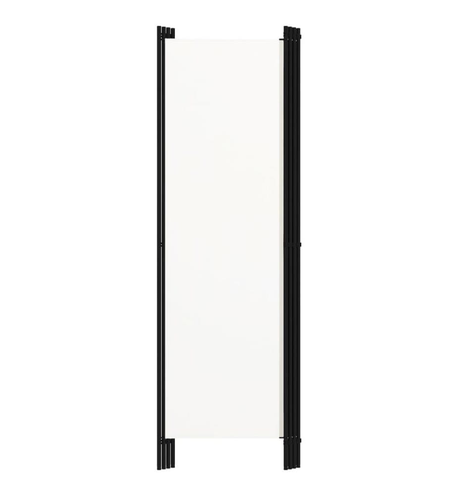 4-tlg. Raumteiler Weiss 200x180 cm
