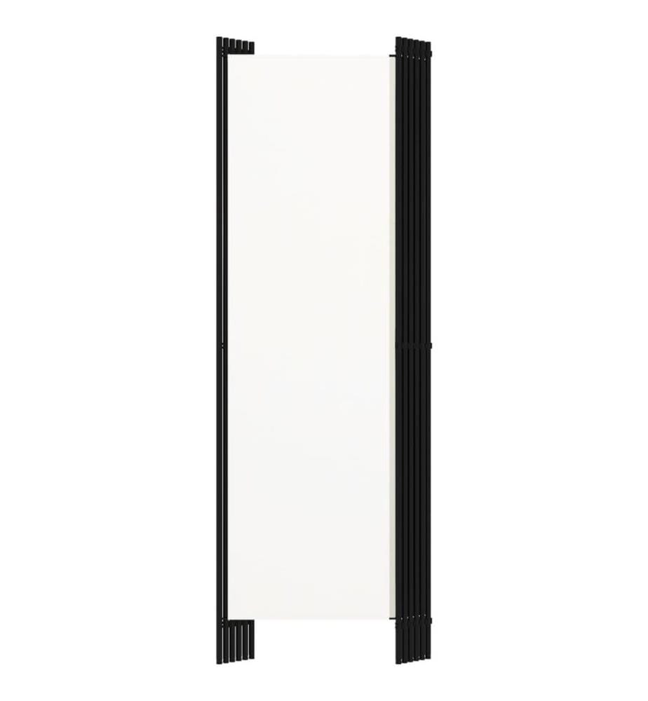 6-tlg. Raumteiler Weiss 300x180 cm